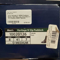 MENS Paddock Boots, Zips, Box, tag *new