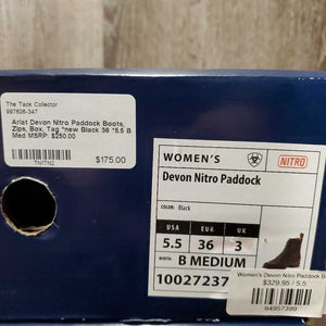 Paddock Boots, Zips, Box, Tag *new