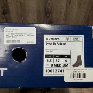 Paddock Boots, Zips, Box, Tag *new