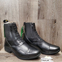 Paddock Boots, Laces, Side Zips, Box, Tag *new