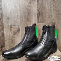 Paddock Boots, Laces, Side Zips, Box, Tag *new