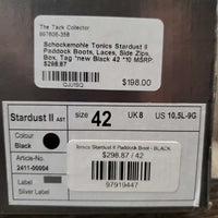 Paddock Boots, Laces, Side Zips, Box, Tag *new
