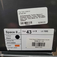 Paddock Boots, Laces, Side Zips, Box, Tag *new
