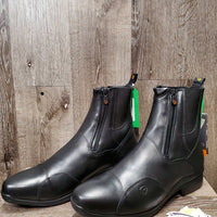 Paddock Boots, Laces, Side Zips, Box, Tag *new