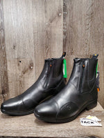 Paddock Boots, Laces, Side Zips, Box, Tag *new
