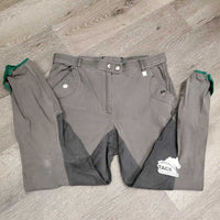 Full Seat Breeches *gc, older, seam puckers, stains, threads, discolored, faded
