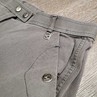 Full Seat Breeches *gc, older, seam puckers, stains, threads, discolored, faded

