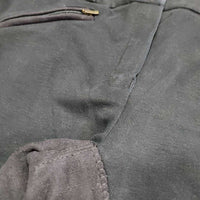 Hvy Cotton Full Seat Breeches *gc, faded, v.rubbed & pilly, older, unstitched seam
