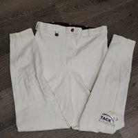Hvy Cotton Breeches *gc, older, stains, rubs, pills, dingy
