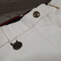 Hvy Cotton Breeches *gc, older, stains, rubs, pills, dingy
