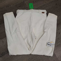 Hvy Cotton Breeches *gc, older, stains, rubs, pills, dingy
