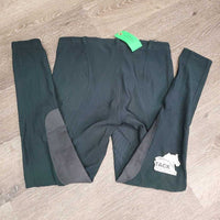 Ribbed Riding Tight Breeches, Pull On *gc/fair, undone stitching, threads, older, rubs, pills
