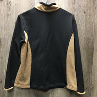 LS Light Fleece Shirt - Sweater, 1/4 Zip Up *gc, seam puckers?shrunk, rubs, pills & hair
