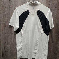 SS Shirt, 1/2 Zip Up, Mesh Sleeves *vgc, seam puckers
