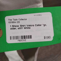 1 Show Shirt Velcro Collar *gc, older, stiff

