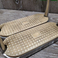 Pr Hvy Fine Stirrup Irons *gc, clean, scratches, stains, scuffs
