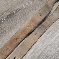 Pr Thick Stirrup Leathers *fair, older, v.rubbed, dry, faded, stains, dents, film, dirty
