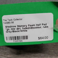 Memory Foam Half Pad *gc, mnr dirt, faded/discolour, rubs
