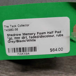 Memory Foam Half Pad *gc, mnr dirt, faded/discolour, rubs