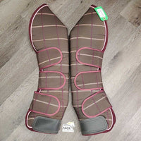 Tall Front & Hind Shipping Boots *vgc/xc, clean & mnr dirt, hair, loose threads & rubs, older
