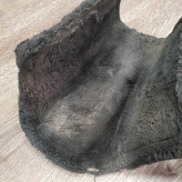 Pr Closed Front Boots, Fleece Lined, velcro *gc, hair, dirt, rubs, clumpy
