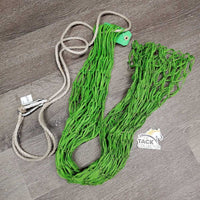 Nylon Rope Hay Bag, Caribiner *vgc, mnr dirt, stains & broken strings
