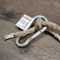 Nylon Rope Hay Bag, Caribiner *vgc, mnr dirt, stains & broken strings
