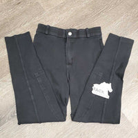 JUNIORS EuroSeat Breeches *gc, faded, hair, snag, mnr hole
