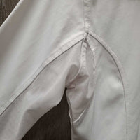 JUNIORS LS Show Sun Shirt, Magnetic Collar, 1/4 Snap up, mesh sleeves *vgc, seam puckers
