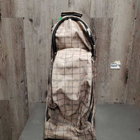 Bag Set: Rolling Helmet/Boot Bag *vgc/fair, mnr dusty, broken floor board & Saddle Storage/Carry Bag , Shoulder Strap *like new, dusty
