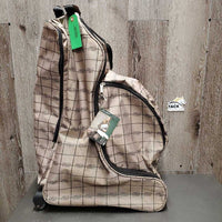 Bag Set: Rolling Helmet/Boot Bag *vgc/fair, mnr dusty, broken floor board & Saddle Storage/Carry Bag , Shoulder Strap *like new, dusty
