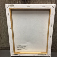 "Just a Girl Who Loves Horses" Canvas *mnr rubs, stains, gc
