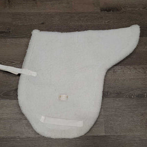 Fleece & Cotton Shaped Hunter Saddle Pad, Wither Relief *gc, clean, mnr stains, clumpy & hair, rubs