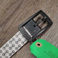 Soft TPE Plastic Belt, Buckle "Bits" *vgc, shortened
