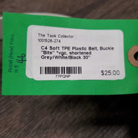 Soft TPE Plastic Belt, Buckle "Bits" *vgc, shortened

