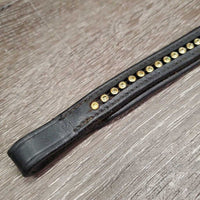 Padded Bling Browband, Bling *vgc, clean, mnr dirty seams, residue & creases, twists
