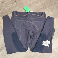 Euroseat Breeches *gc, faded, seam puckers, stains?dirt, rubs, pills
