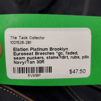 Euroseat Breeches *gc, faded, seam puckers, stains?dirt, rubs, pills
