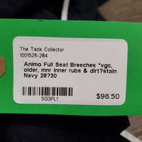 Full Seat Breeches *vgc, older, mnr inner rubs & dirt?stain
