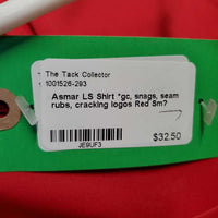 LS Shirt *gc, snags, seam rubs, cracking logos
