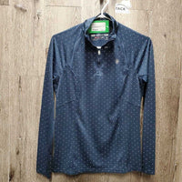 LS Sun Shirt, 1/4 Zip Up, Mesh Sleeves *xc