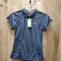 SS Polo Shirt, 1/4 Zip Up *gc, rubs, pills, snags

