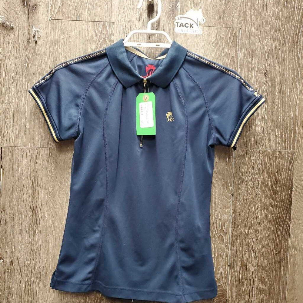 SS Polo Shirt, 1/4 Zip Up *gc, rubs, pills, snags