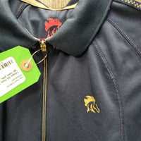 SS Polo Shirt, 1/4 Zip Up *gc, rubs, pills, snags