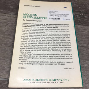 Modern Show Jumping by Count Toptani *gc, mnr bent corners, splitting binding, rubs & stains