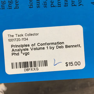 Principles of Conformation Analysis Volume 1 by Deb Bennett, Phd *vgc