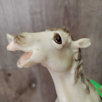 Decorative Laughing Ceramic Horse *gc, broken ear, dusty
