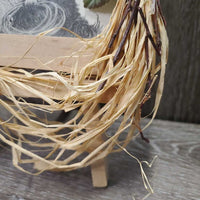 Boy & Border Collie Pencil Drawing Print, Wood Frame & Easel *gc, dusty