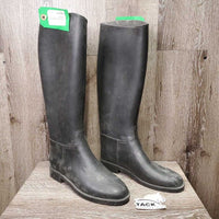 Tall Rubber Riding Boots *gc, mnr dirt, rubs, film & scratches, faded