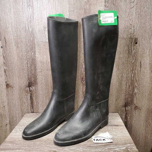 Tall Rubber Riding Boots *gc, mnr dirt, rubs, film & scratches, faded